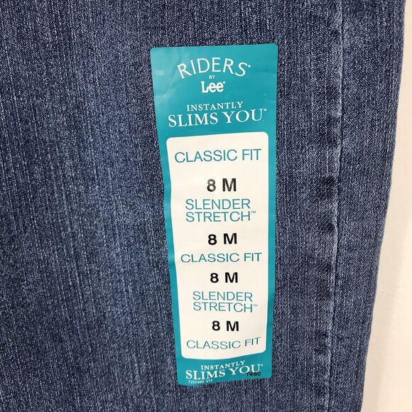 Riders By Lee Jeans Womens Size 8 Medium Slender Stretch Classic Fit Mid Rise - Picture 6 of 10